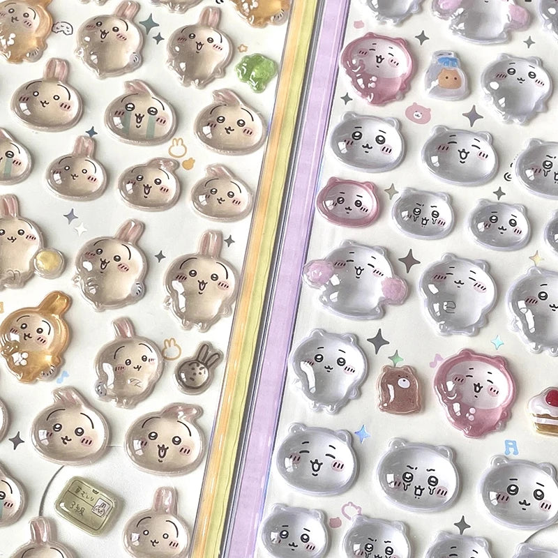 Cartoon Sticker 3D Stickers Aesthetic Sticker DIY Scrapbook Decal Decorations Party Favor ボンボン ドロップシール