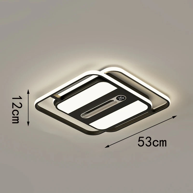 LED ultra-thin ceiling light, modern and simple living room lighting fixture, 2026 new atmospheric rectangular bedroom light