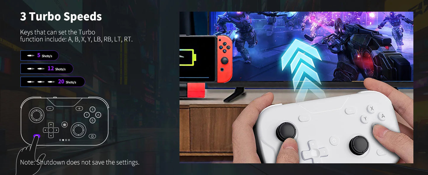 AceGamer Pocket Game Controller Portable Hall Joysticks 1000Hz Bluetooth Gamepad for Switch/Switch2/Android/iOS/PC/Steamdeck