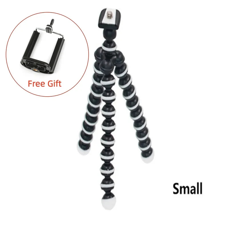RP01-E Flexible Octopus Tripod Stand Gorillapod for Mobile Phone Camera - Mini Table Desk Stand Compatible with iPhone Samsung