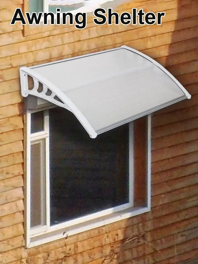 Door Canopy Awning Shelter Front Back Porch Outdoor Shade Patio Roof Rain Cover 120*80cm