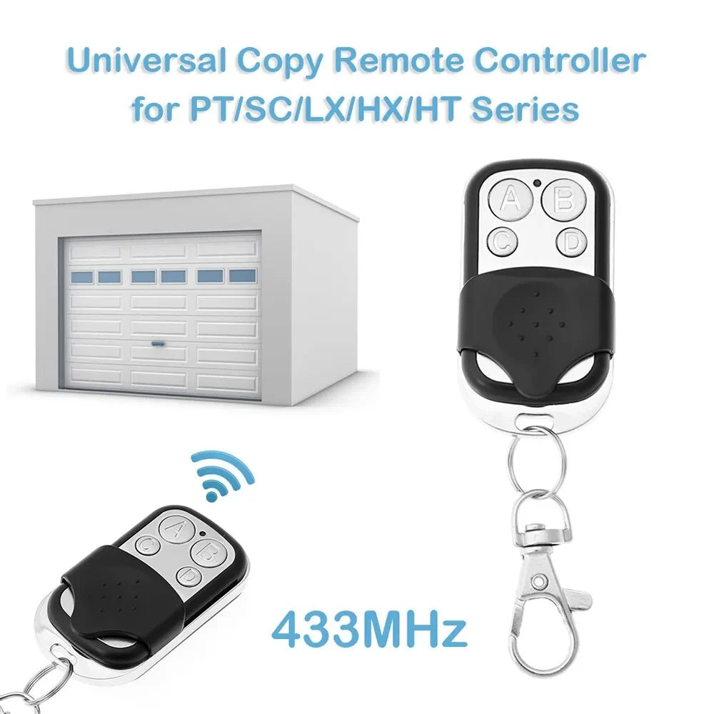 1PCS 433MHZ 4 Buttons Clone Fixed Learning Rolling Code Universal Garage Door Opener Remote Control Duplicator Garage