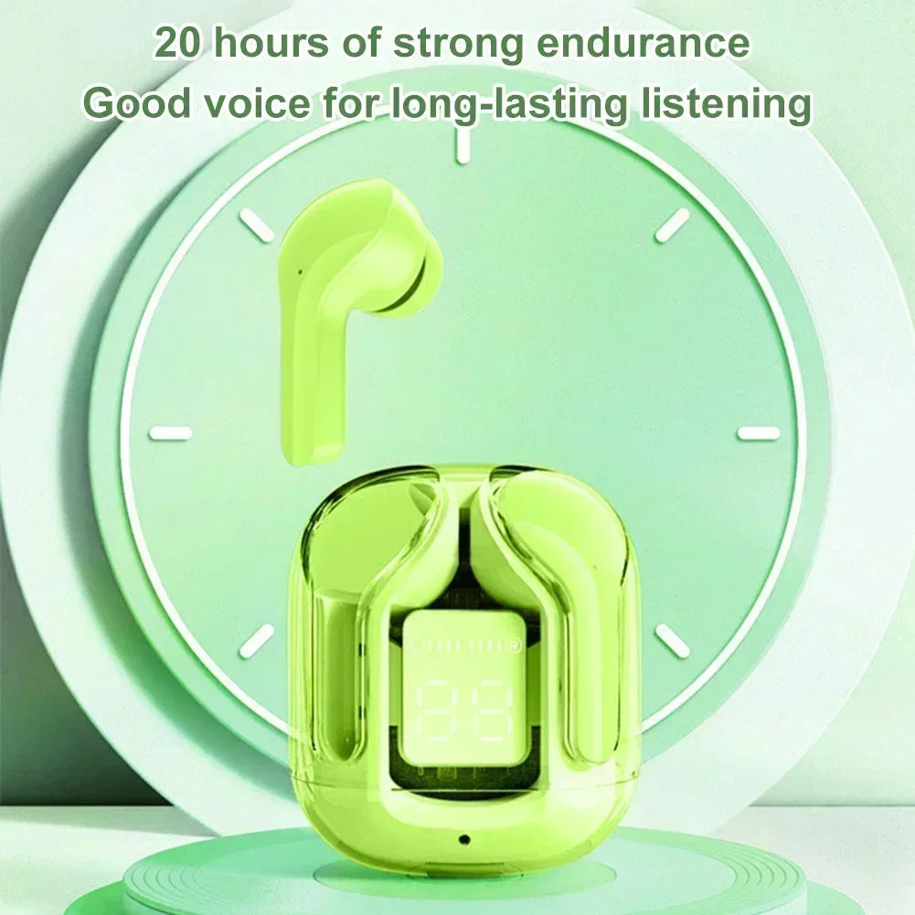 T2 Wireless Mini Earbuds LED Power Digital Display TWS Wireless Headset Stereo Bluetooth Headphones 5.3