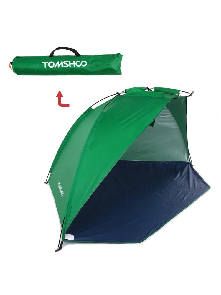 TOMSHOO Camping Tent Outdoor Sports Sunshade Tent Oxford Fabric Lightweight Tent for Fishing Picnic Beach Park