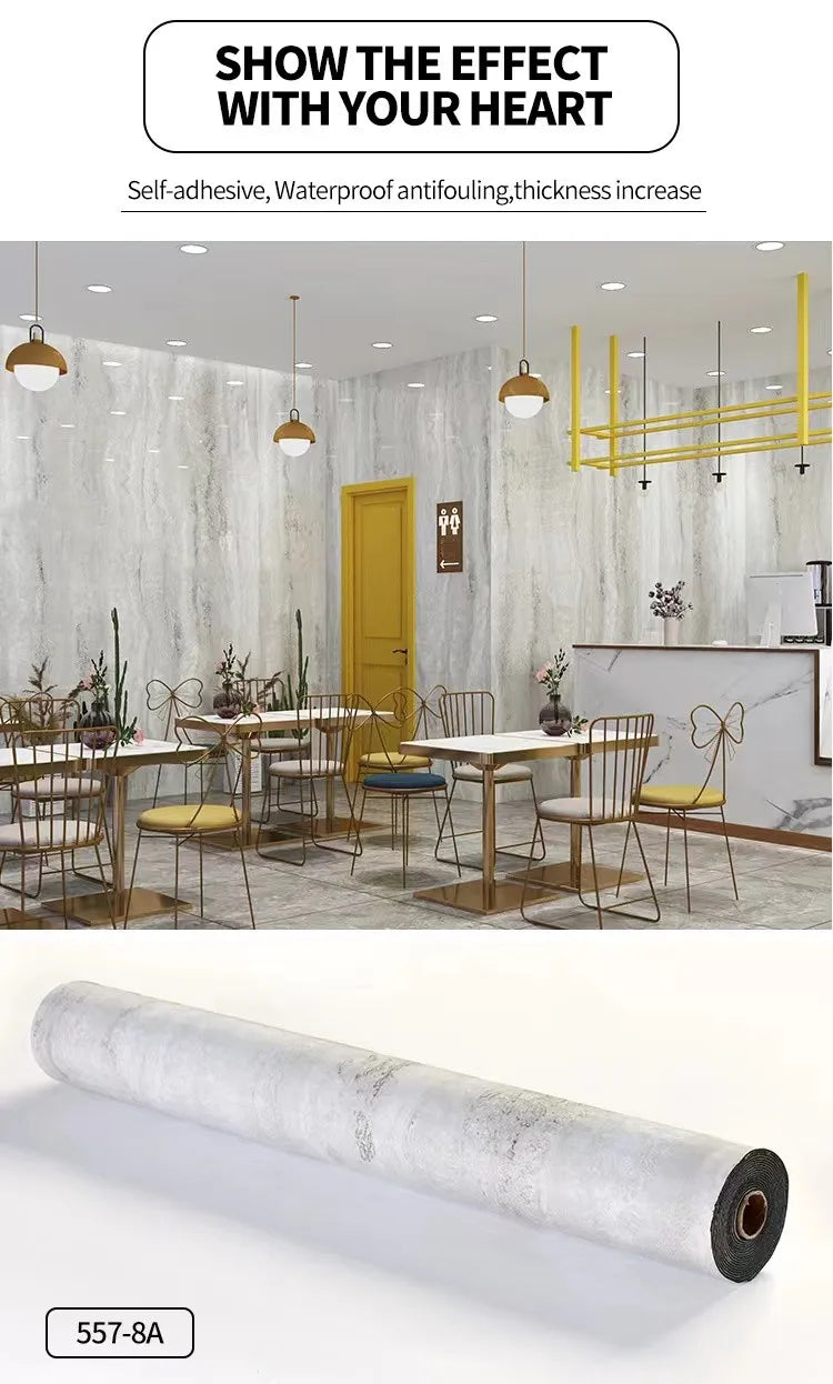 Vinyl Flooring Roll 15.7"W X 118"L/ 12.9 Sq.Ft, Peel and Stick Wall Tiles Vinyl Plank Flooring for Any Room, Easy DIY