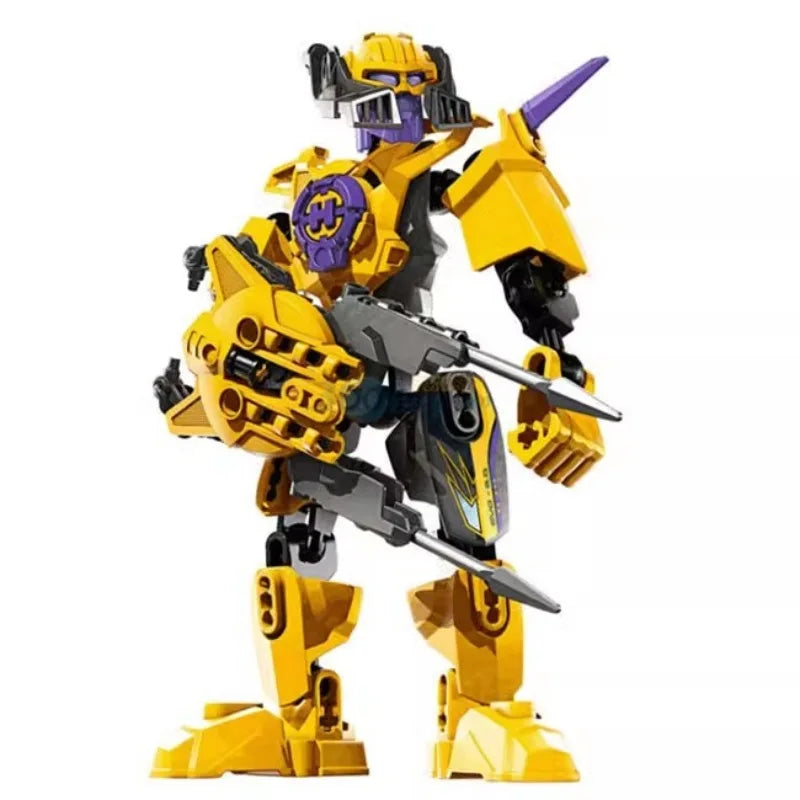 Hero Factory Star Warrior Bionicle Building Blocks, Furno Evo Combined Robot Mech Model Toy Set for Kids, Holiday Gift