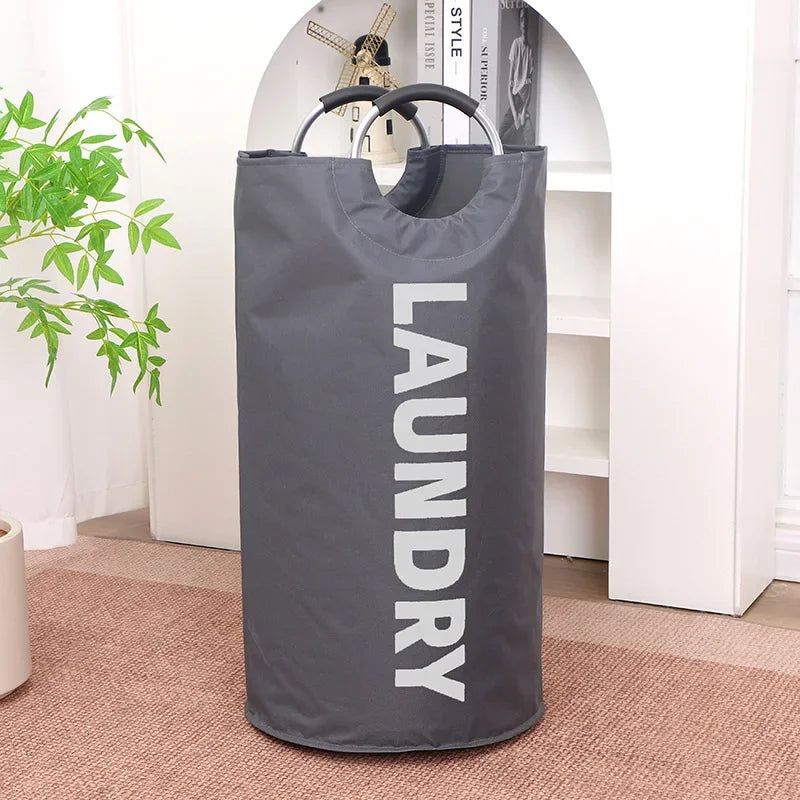 Oxford cloth laundry bag, dirty clothes storage basket, foldable bathroom clothes bucket, large-capacity dirty clothes basket