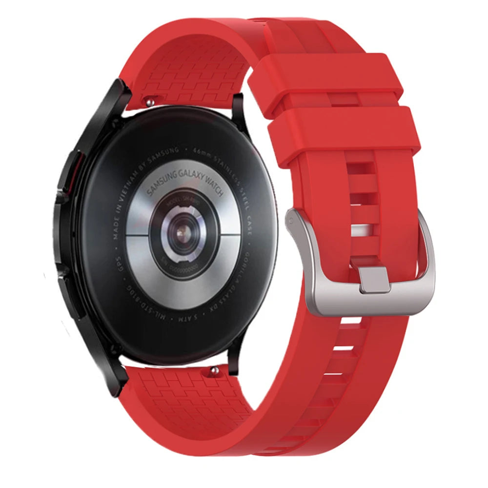 20mm 22mm watch band for Samsung Galaxy watch 6/5/pro/4/6 classic/Active 2 Silicone Sport bracelet huawei gt 4-3-pro-2-2e strap