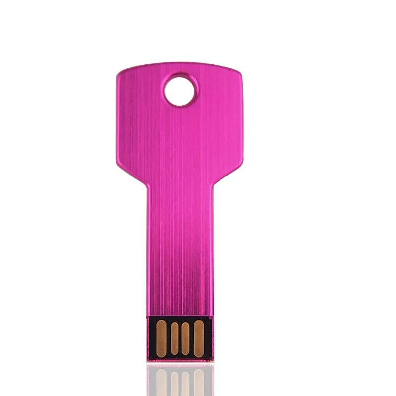 Colorful Key Usb Flash Drive 2.0 128GB Pendrive 4GB 8GB 16GB 32GB Engrave Gifts Memory Stick for Business(over 10pcs Free Logo)