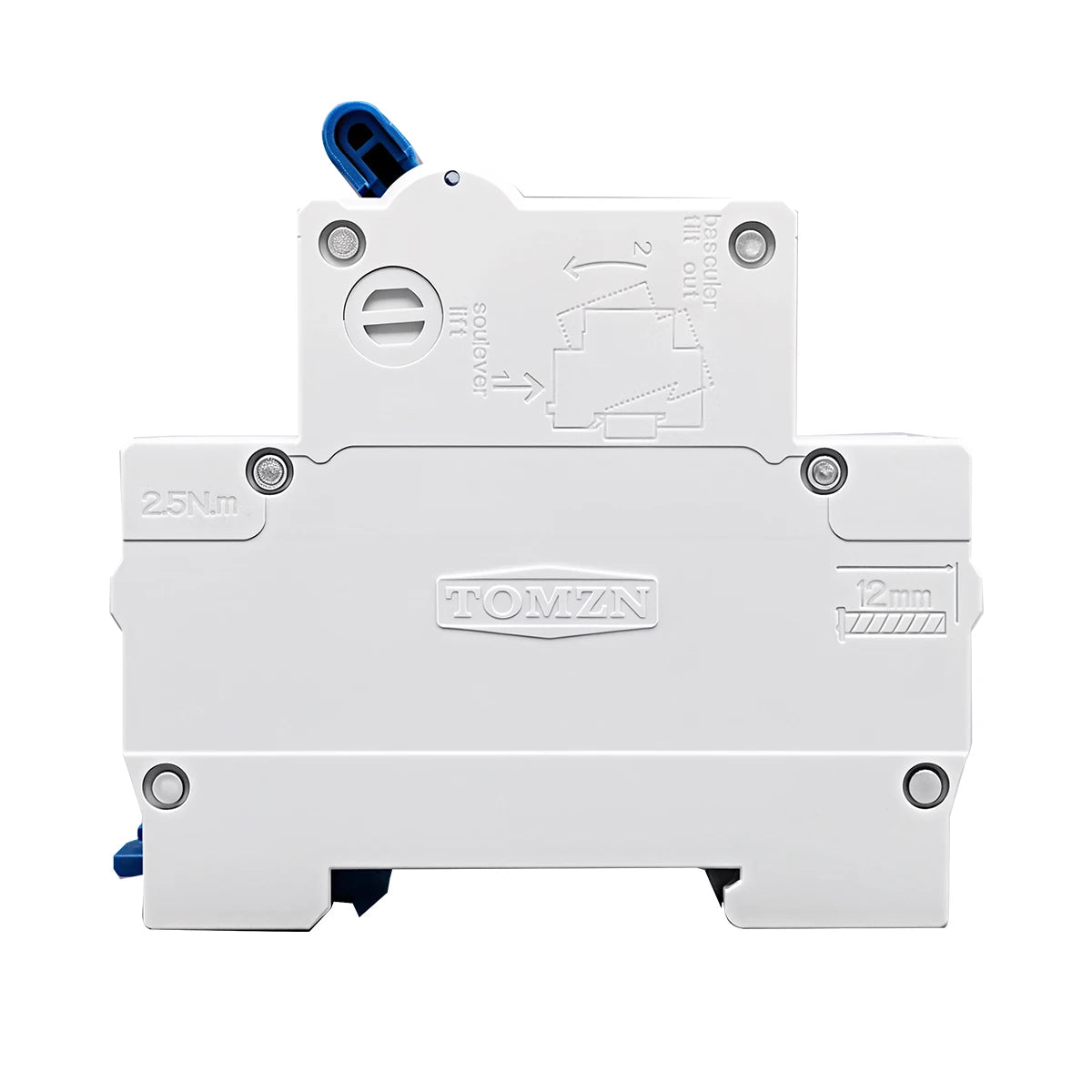 TOMZN 2P AC MCB TOB1-63 C Type 230/400V~ 50Hz/60Hz Mini Circuit Breaker 6A 10A 16A 20A 25A 32A 40A 50A 63A