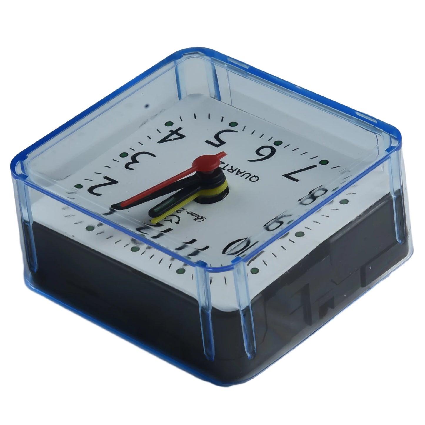 Small Battery Operated Quartz Alarm Clock with Beeping Sound for Bedside Use Featuring Clear Numbers and Reliable Performance