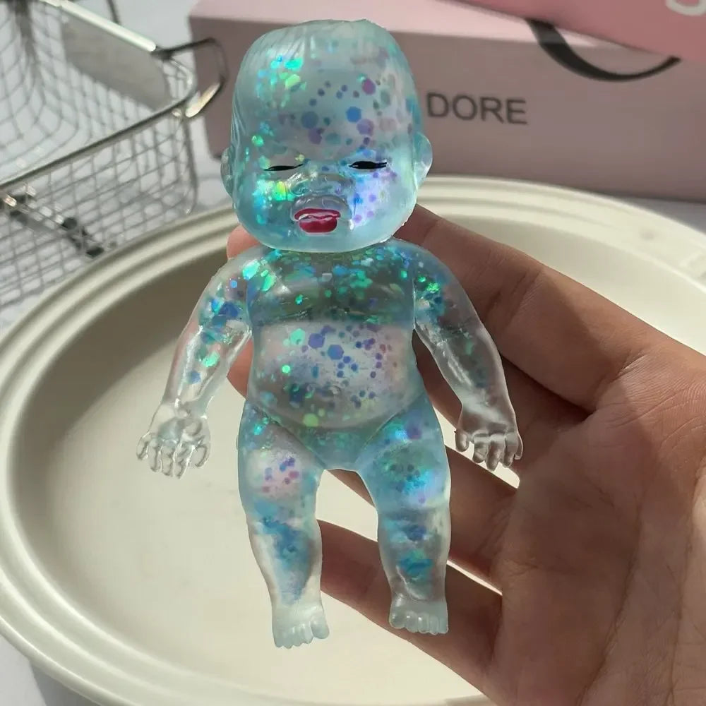 Squishy Maltose Sugar Baby Squeeze Toy Baby Stretchable Slow Rising Fidget Toy for Adults Stress Anxiety Relief Gifts Home Decor