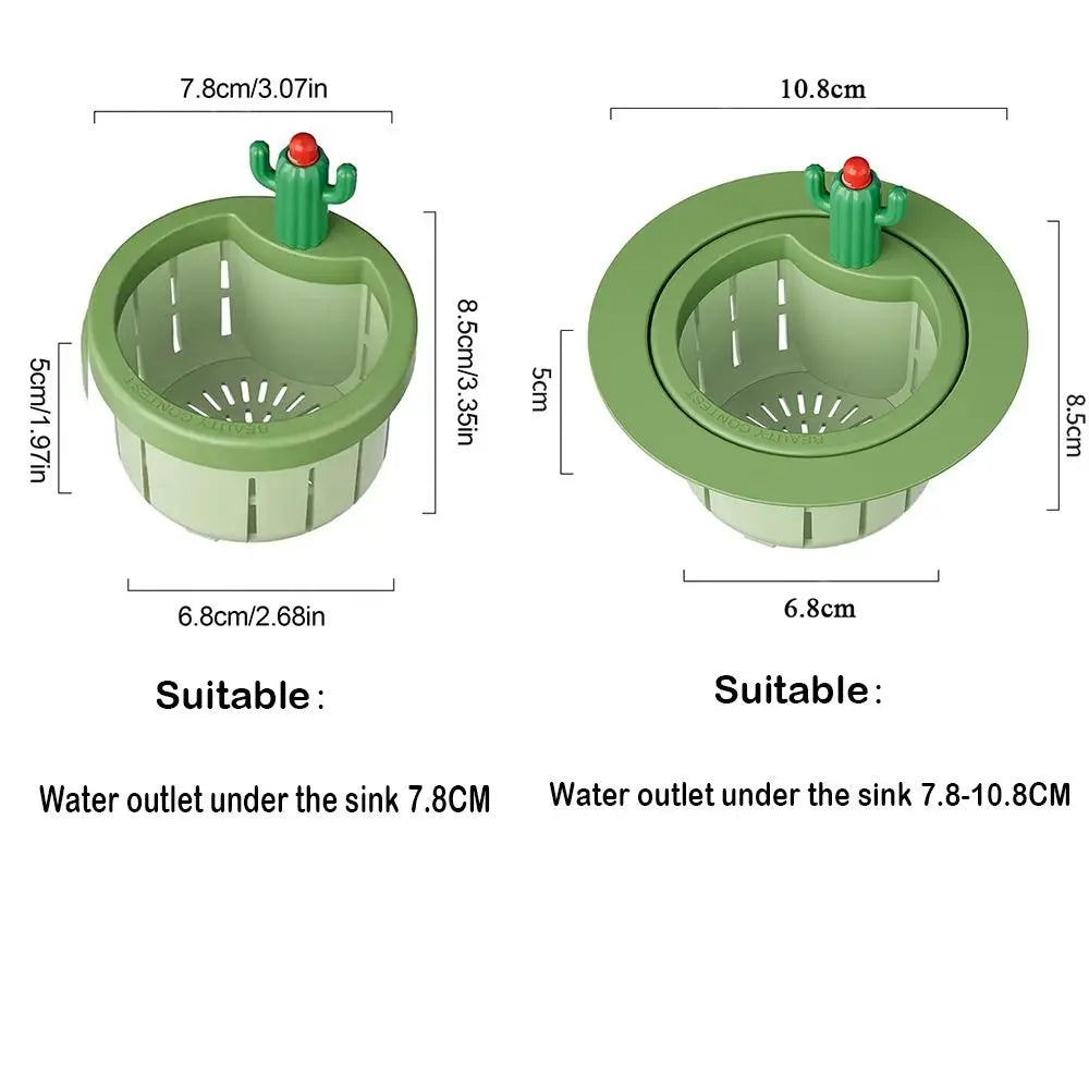 Cactus Kitchen Sink Drain Strainer Easy Cleaning Sink Drain Basket Food Waste Catcher for Kitchen Tools