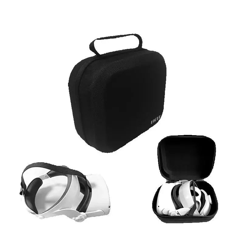 FICEP Bag For Oculus Quest 2 /Meta Quest 3/ Pico 4 Case Portable Boxes VR Headset Travel Carrying Case Hard EVA Storage Box Bag
