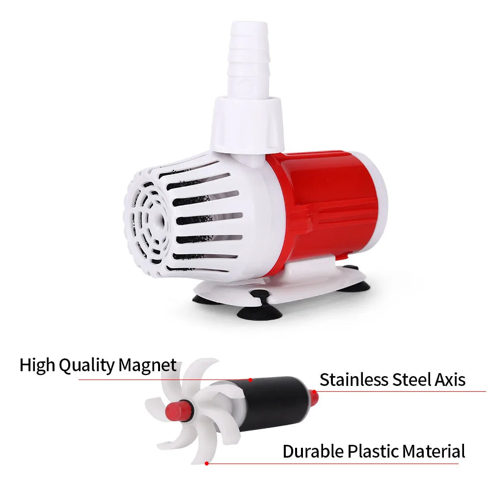 Silent Submersible Pump Fish Tank Side Suction Aquarium Water Pump Variable Frequency Water Pump For Indoor Bedroom Living Room