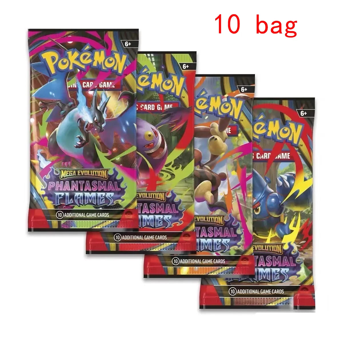 360Pcs Pokemon Card Prismatic Evolutions PHANTASMAL FLAMES Scarlet Violet 151 Black Bolt English Booster Battle Transaction Card