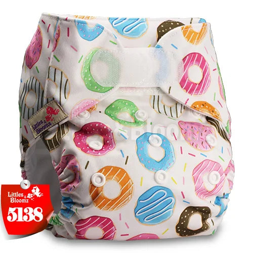 [Littles&Bloomz] Baby Washable Reusable Real Cloth STANDARD Hook-Loop Pocket Nappy Diaper Cover Wrap, suits Birth to Potty