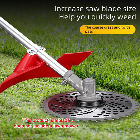 1Pc 10-Inch 60-Tooth Circular Grass Cutting Blade with 4 Accessories, Hardened Blade Head for Durability, Can Quickly Clear Large Areas of Grass, Quickly Cut Thick Branches, Suitable for Garden and Lawn Maintenance, Trimming