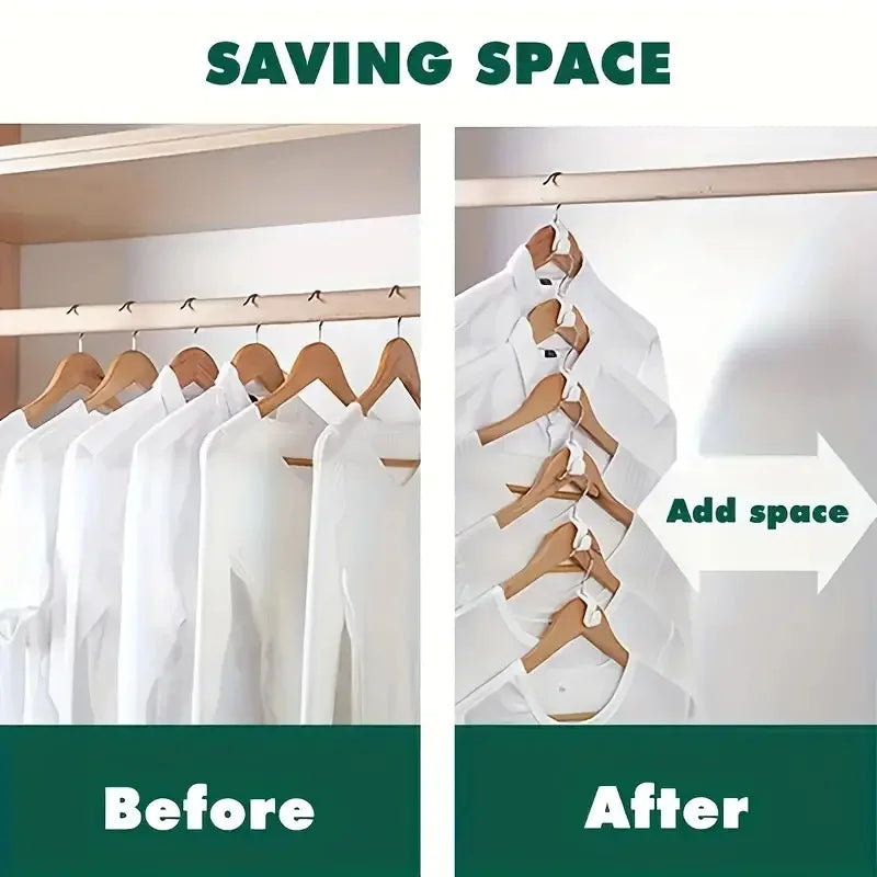 5-50Pcs Clothes Hanger Hooks Organizer Connect Multifunction Cascading Plastic Bedroom Wardrobe Storage Space Saving Coat Hook