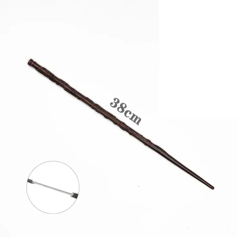 New Anime Cosplay Metal Core Magic Wand Harri Decoration Toy Accessories For Bacchetta Di Plastic Pottee Magic Stick