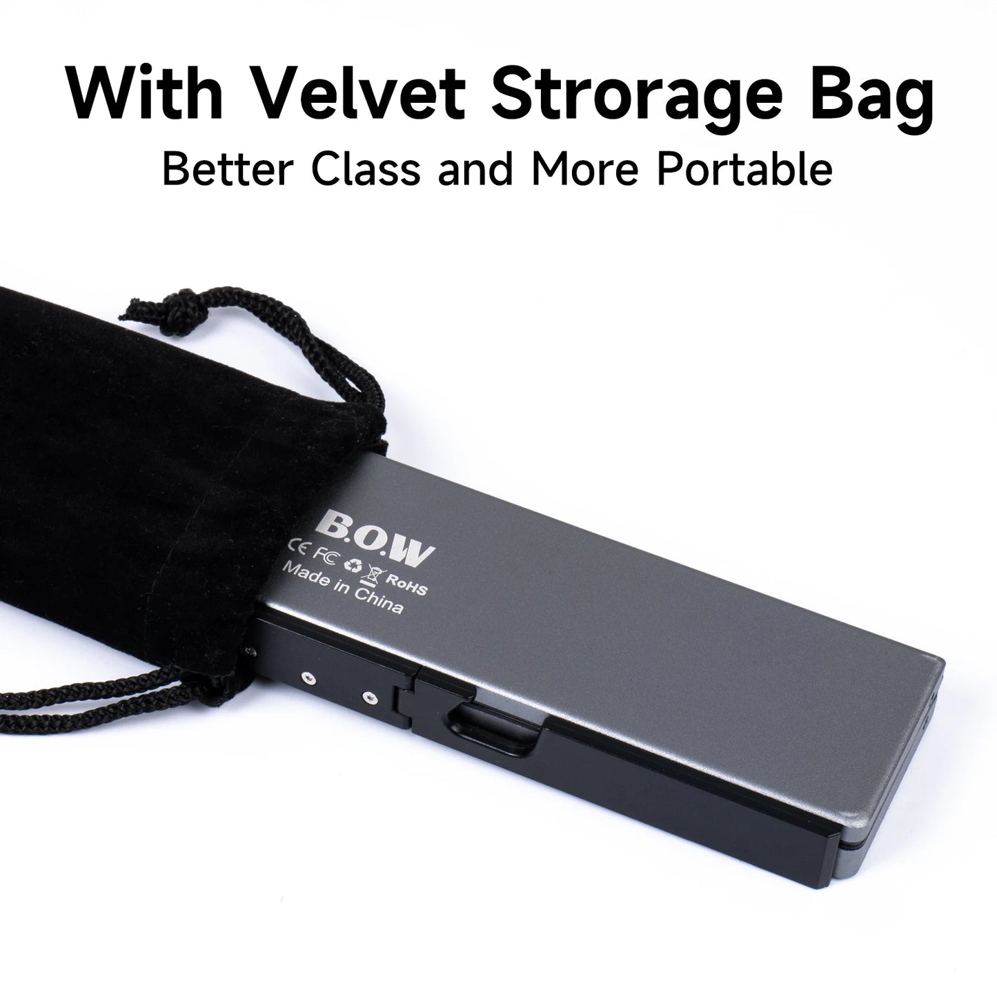 Foldable Bluetooth Keyboard with Magnetic Stand Portable Wireless Keyboard for iPad iPhone Samsung Tablet Rechargeable