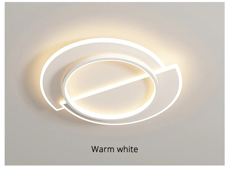 Modern Nordic Led Ceiling Light Square Minimalist Lamps for Kitchen Living Dining  Room Art Home Decoration Chandelier