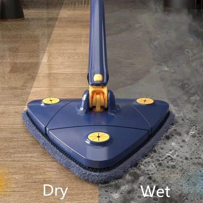 360 New Triangle Mop Rotatable Extendable Adjustable 110 Cm Cleaning Mop For Tub Tile Floor Wall Cleaning Mop Deep Cleaning Mop