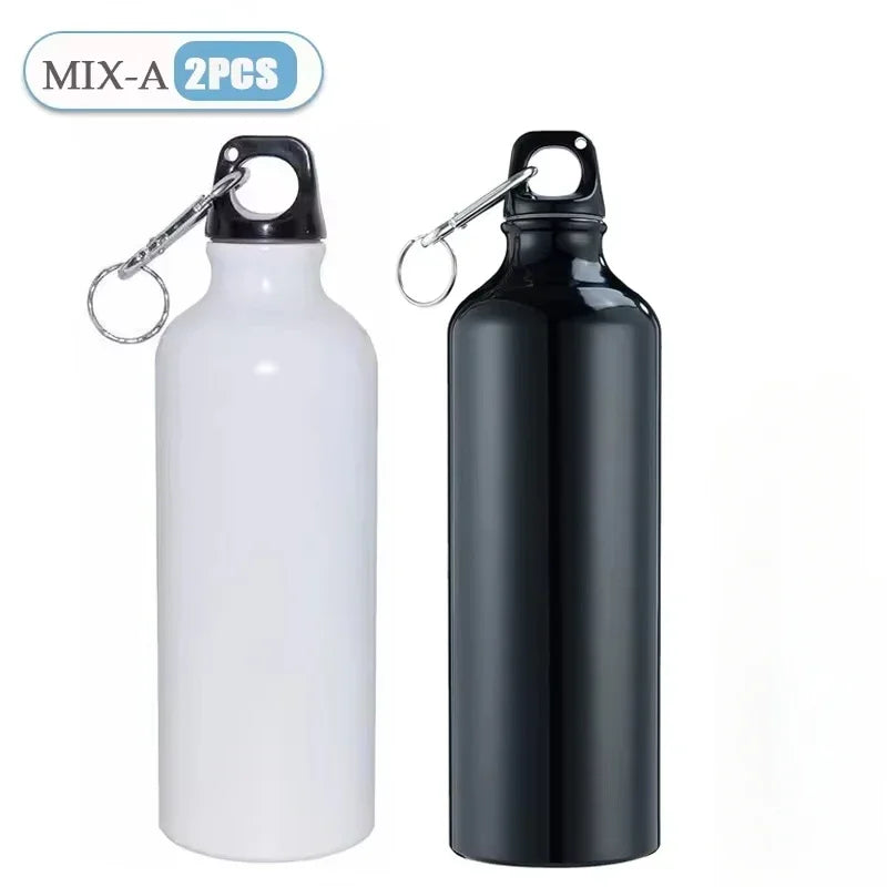 500/750mL Aluminum Outdoor Bike Sports Water Bottle Drinking Kettle Drinking Cup Leakproof Water Jug for Travel Running Camping