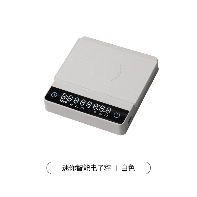 2kg Espresso Electronic Scale Smart Hand-brewed Coffee Dedicated Timing Scale LED Coffee Bean Scale Kitchen Weighing Tool