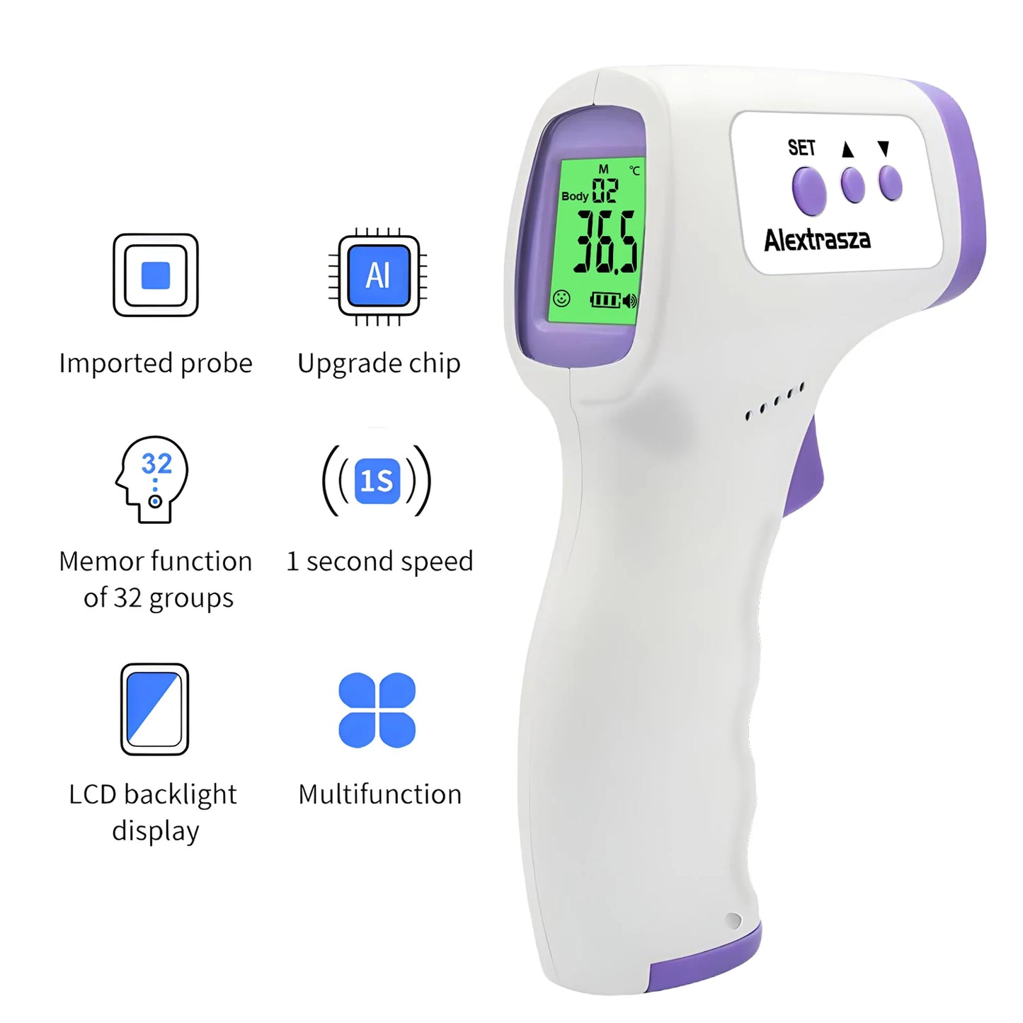 Forehead Digital Thermometer Non Contact Infrared Medical Thermometer Body Temperature Fever Measure Tool For Baby Adults