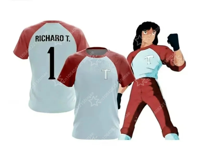2026Anime Captain Tsubasa Soccer Kit Kids Adult Nankatsu Tsubasa Toho Hyuga Misaki Wakabayashi Retro Football Jersey Set Uniform