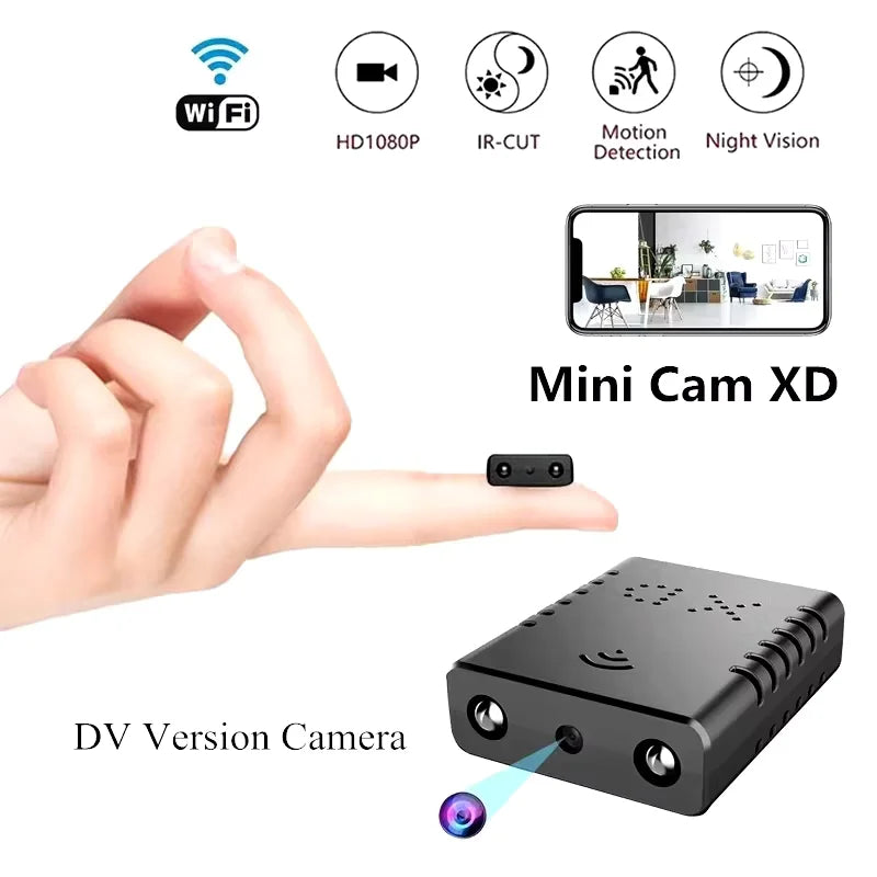 XD Mini Camera Full HD 4K WiFi Night Vision Remote Security Monitoring Waterproof Home Protection Video Recorder
