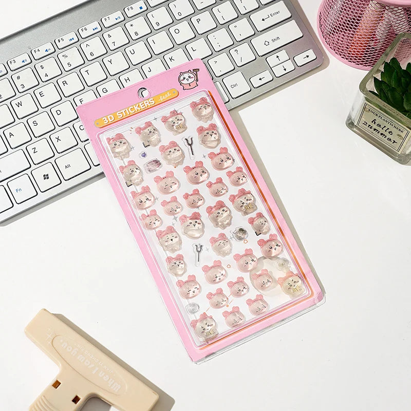 Cartoon Sticker 3D Stickers Aesthetic Sticker DIY Scrapbook Decal Decorations Party Favor ボンボン ドロップシール