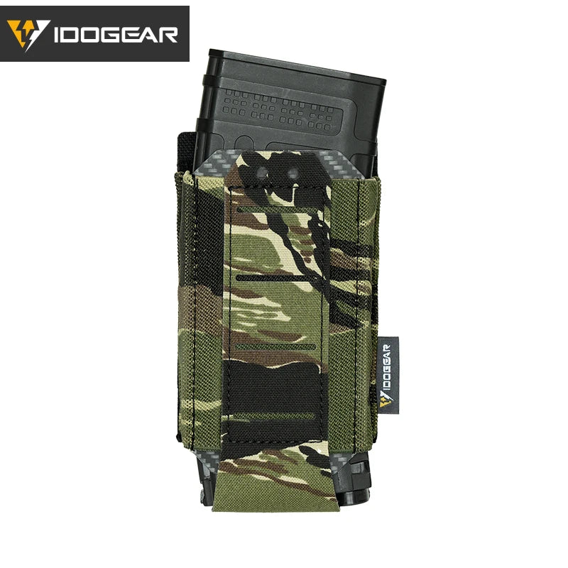 IDOGEAR Tactical Single LSR 556 Mag Pouch Mag Carrier MOLLE Pouch Laser Cut Tool Bags 35135