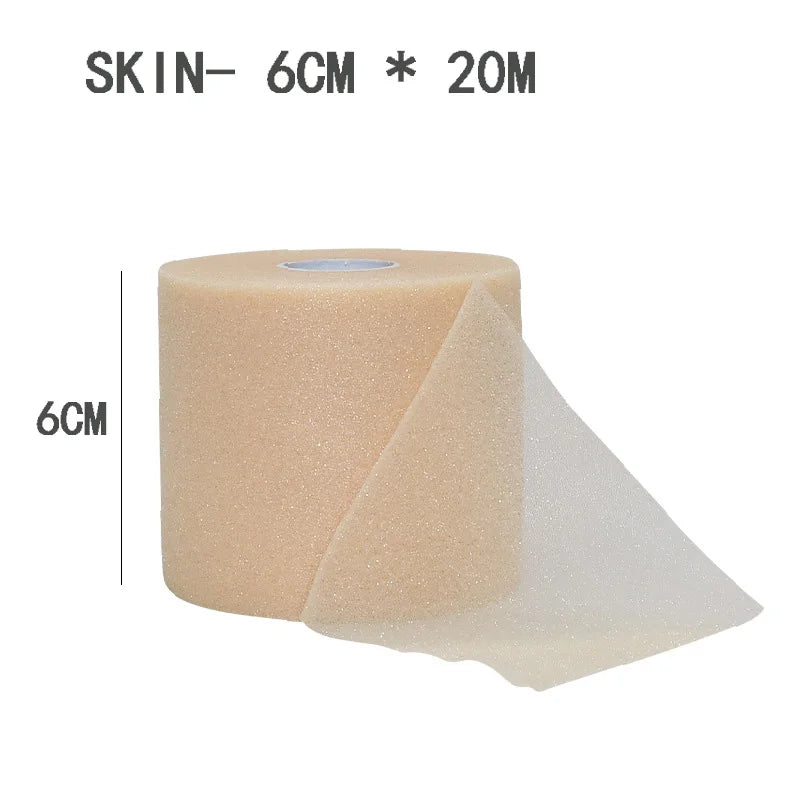 2 Roll 40M Underwrap Foam Tape Athletic Pre-wrap Tape Elastic Breathable Soft Protective Bandage Reduce Allergy Discomfort