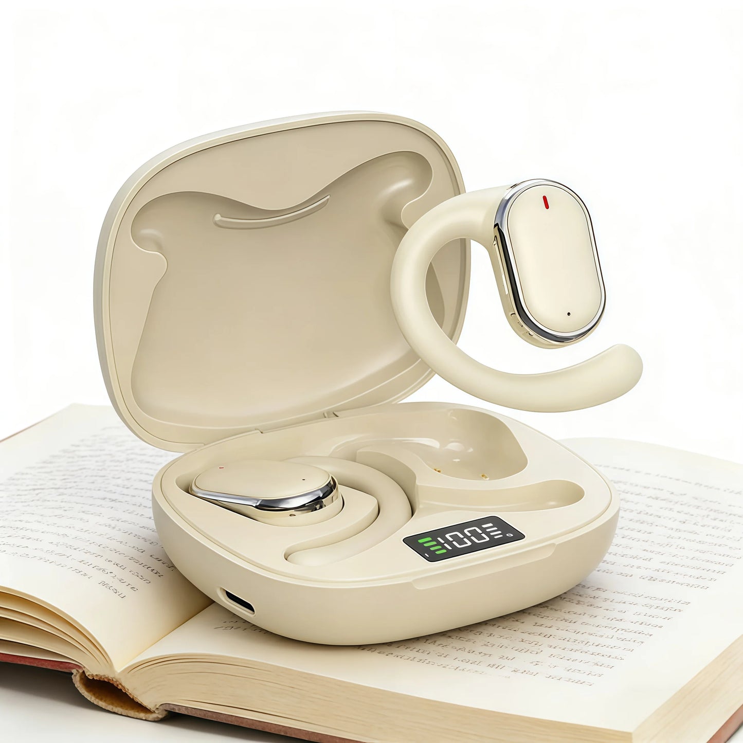 X93 Wireless Ear Hanging Headset, Noise Reduction Hanging Earphones, Waterproof Ear Earphones  Work Running Walking