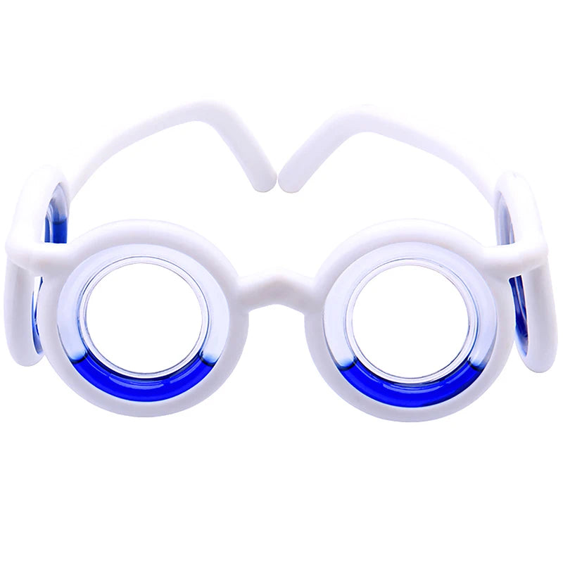 1Pcs Anti-Motion Sickness Liquid Glasses Portable Lensless Driving Sickness Goggles Anti-Sickness Glasses For Children Adult