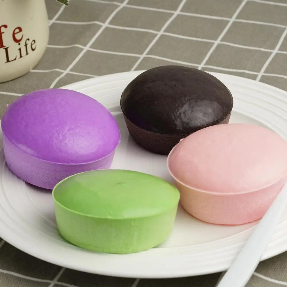 Purple Soft Potato Pinch Toy - Fun Custard Bun Sticky Small Cake, Slow Rebound Decompression Toy, Party Gift Candy Color