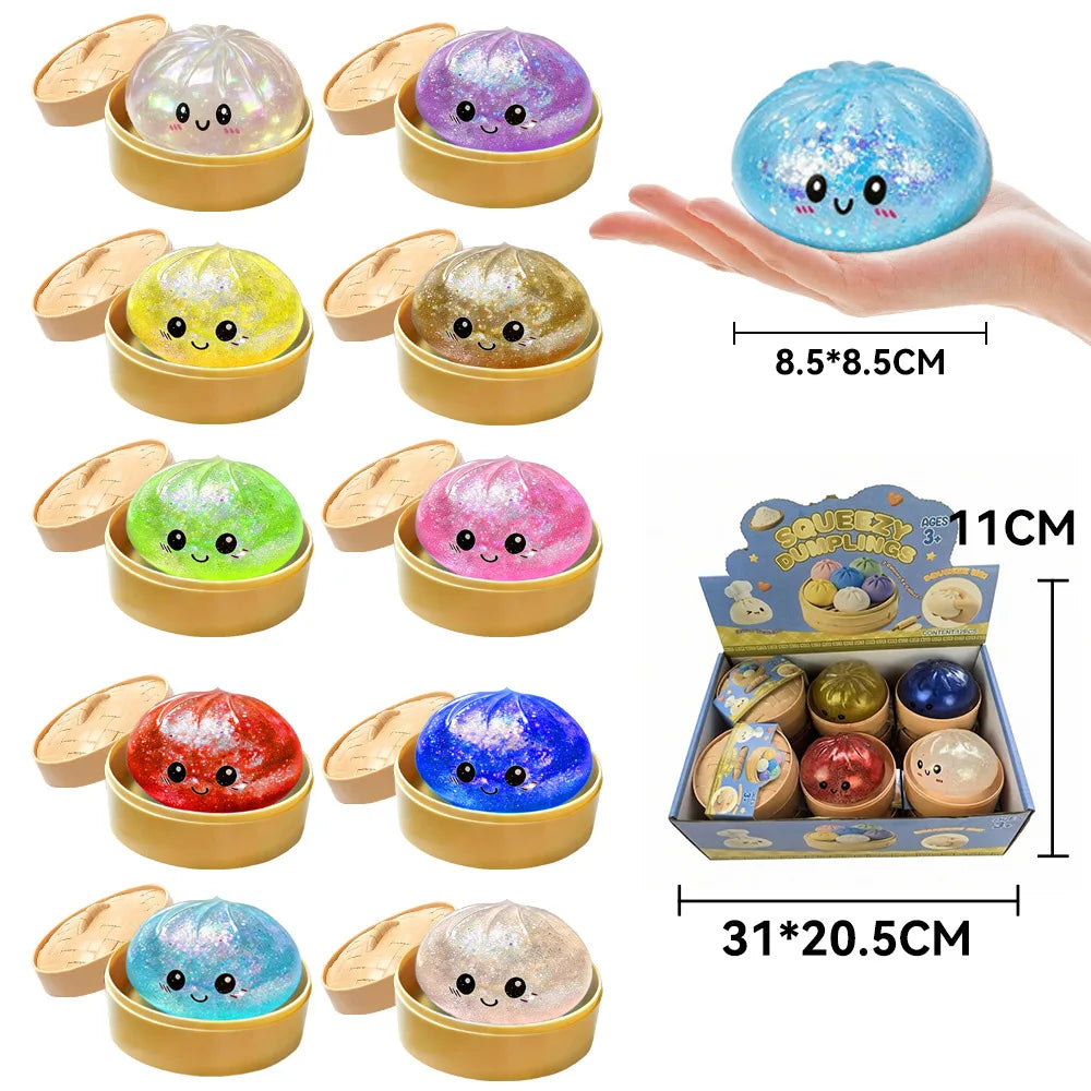 Assorted 100Pcs Surprise Blind Box Squishy Toys Slow Rebound Squeeze Fidget Stress Relief Birthday Party Favor Gifts
