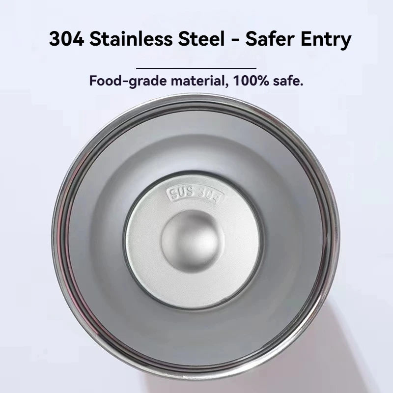 890ML Stainless Steel Thermos Cup with Straw  Keep Cold and Hot Car Coffee Cup Portable Vacuum Flask Travel Thermos Water Bottle