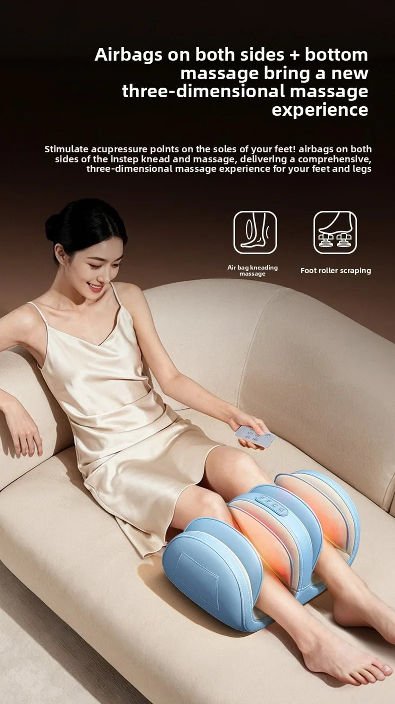 Air Pressure Leg Massager Foot Massage Multi-functional Widened Kneading Squeeze Deep Relaxation Calf With Remote Control