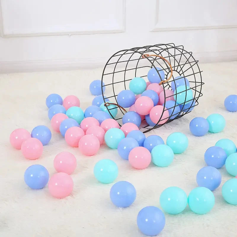 50Pcs Baby Plastic Ball Pit Balls Kids Toys Outdoor Sport Ball Eco-Friendly Water Pool Ocean Wave Balls Children Stress Air Ball