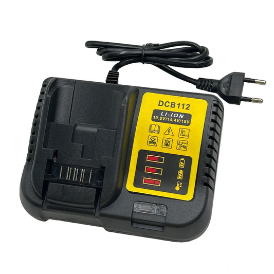 DCB112 Battery Charger For Dewalt 10.8V 12V 14.4V 18V 20V DCB206 DCB205 DCB204 DCB203 DCB120,DCB107 DCB115 DCB105(No battery)