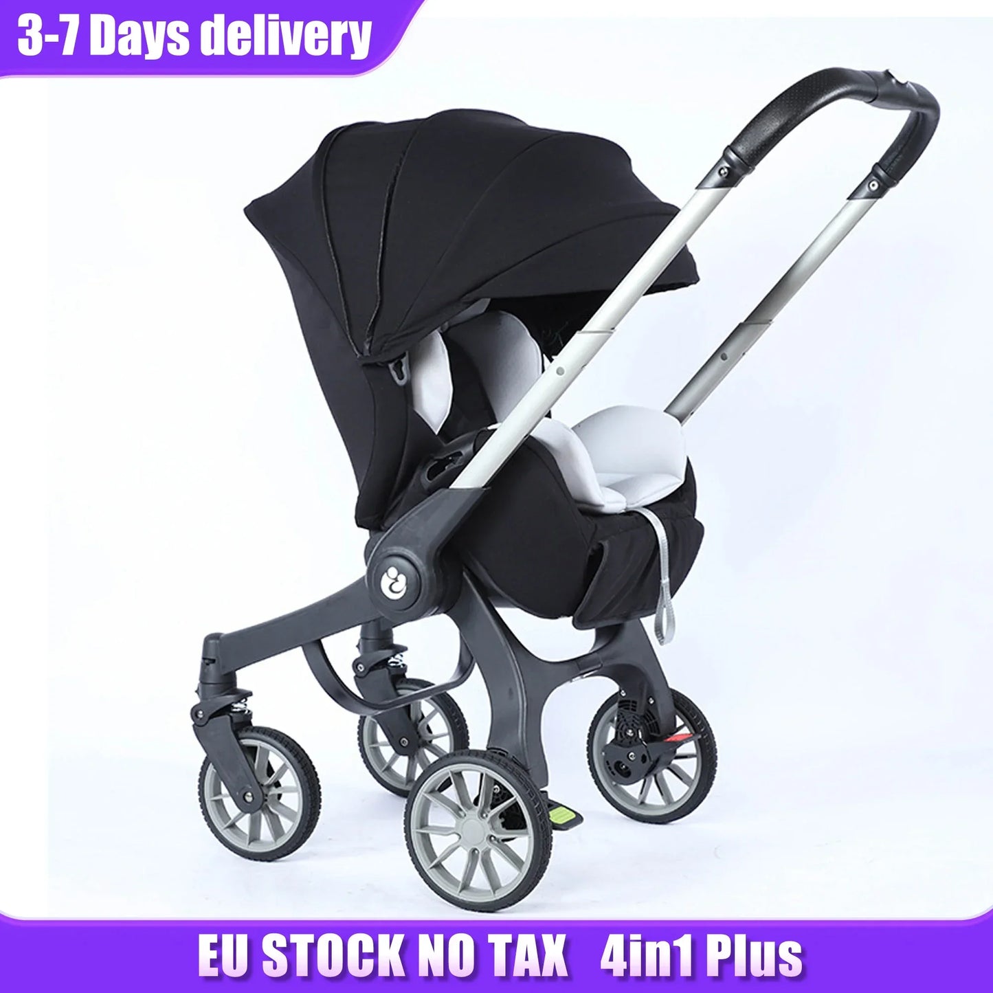 EU STOCK Foldable Lightweight baby stroller Multifunctional Four Wheels poussette bebe 3 en 1 Portable baby wagon