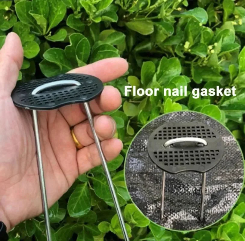 U-type Garden Staples Heavy-duty Fence Tubing Stakes Sod Pins Galvanized Landscape Spike for Holding Lawns Barrier Ground Nail