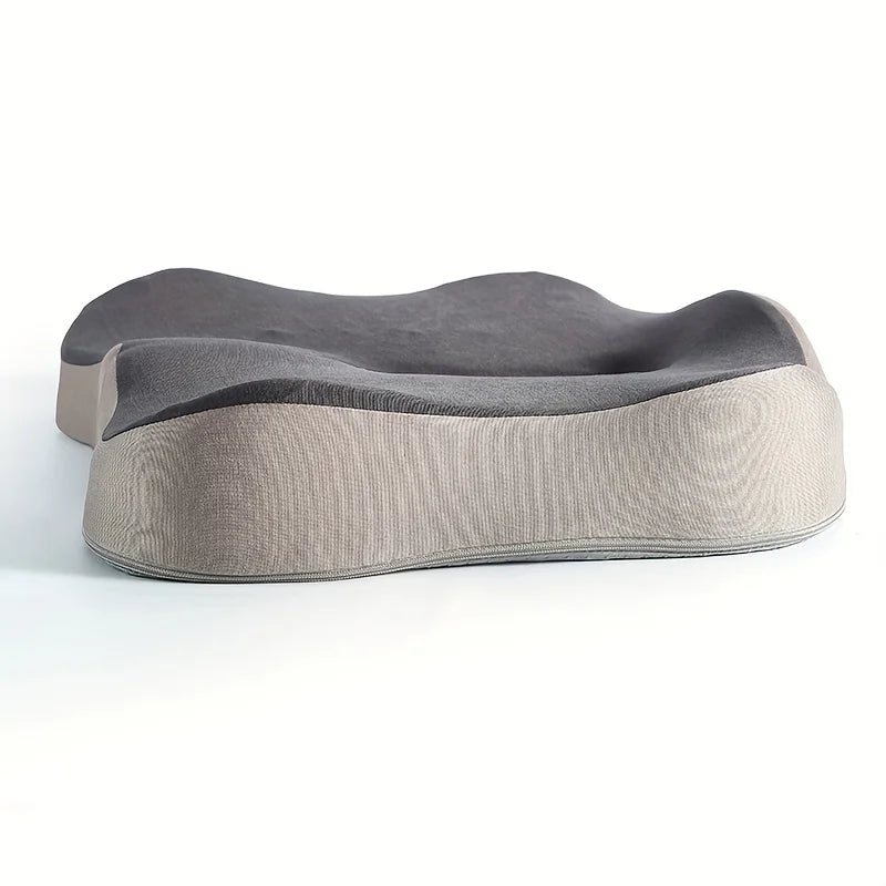 Ergonomic Memory Foam Seat Cushion for Office Chairs & Cars - Posture Support, Butt Pain Relief, Easyclean Material