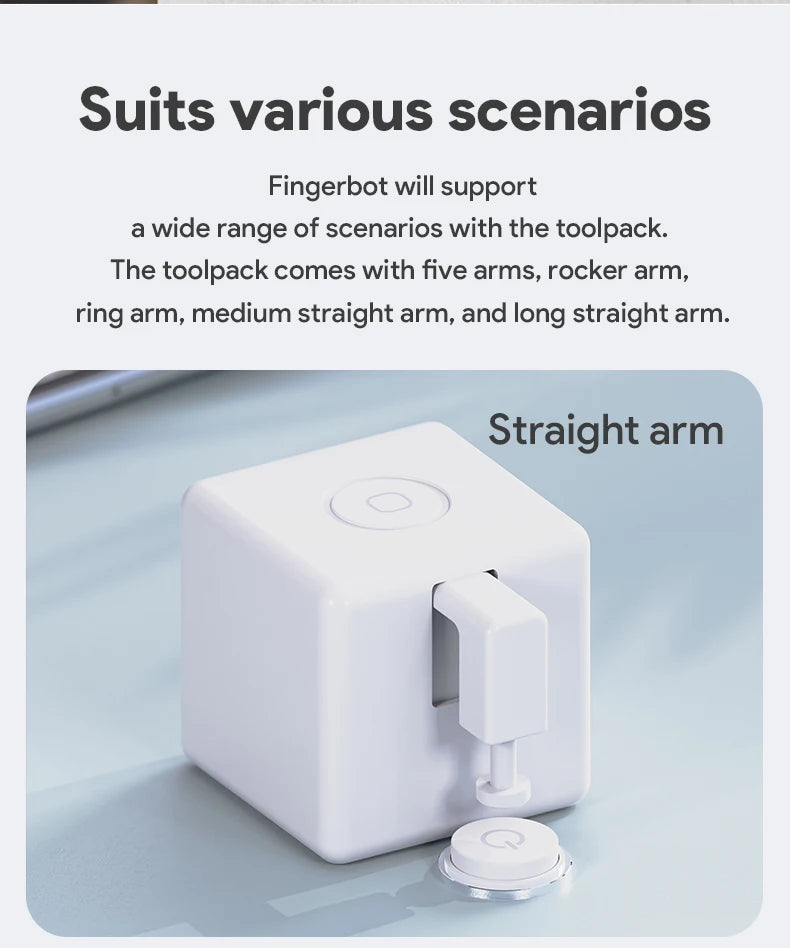 Tuya Zigbee Smart Touch Fingerbot Plus Type-C Rechargeable Robot Button Pusher Arm Switch Works With Alexa Google Home Alice