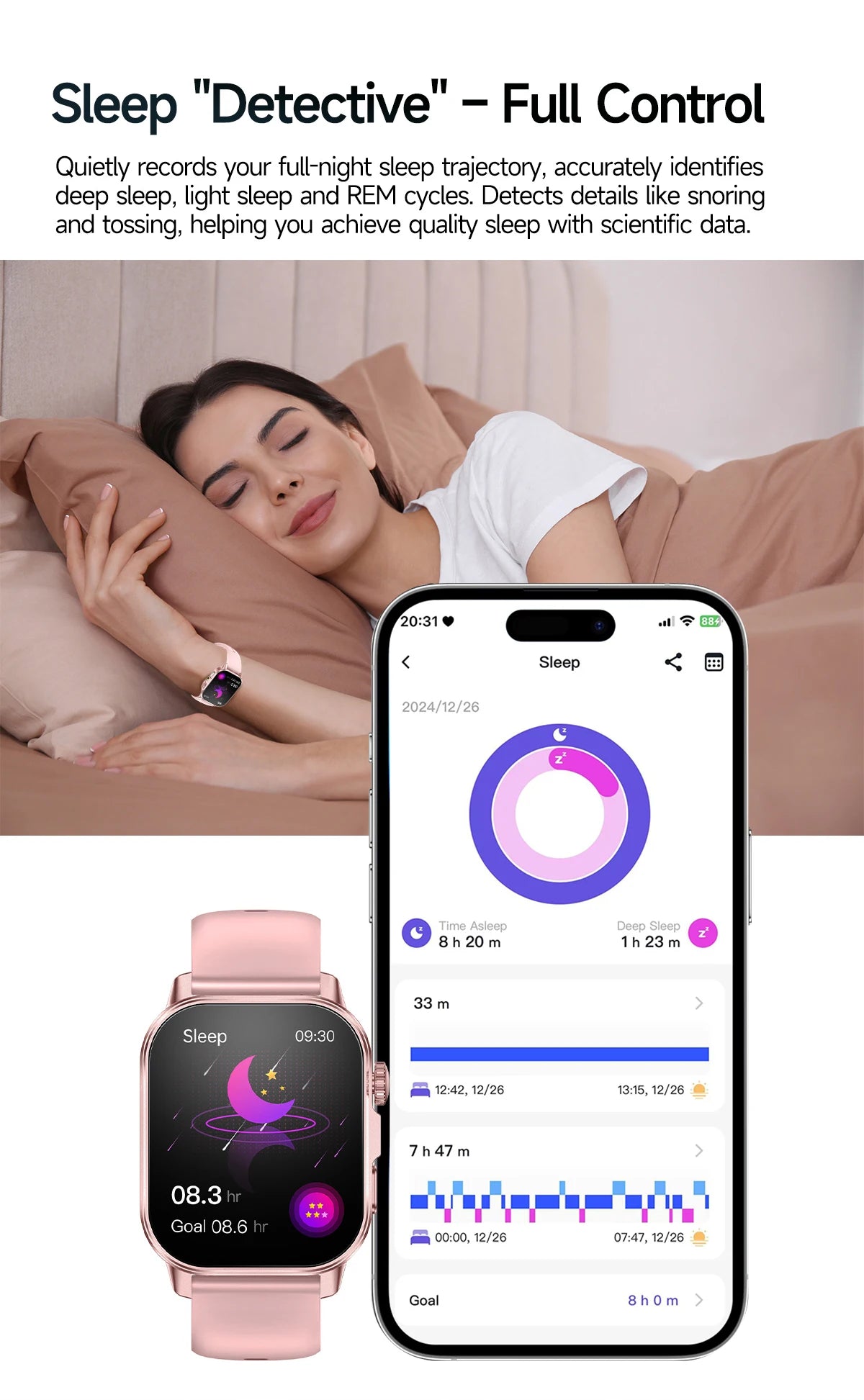2026 New Accurate Diagnosis Smart Watch ECG Blood oxygen BP Uric acid Lipids Health HD AMOLED Screen call Smart watch Men Women