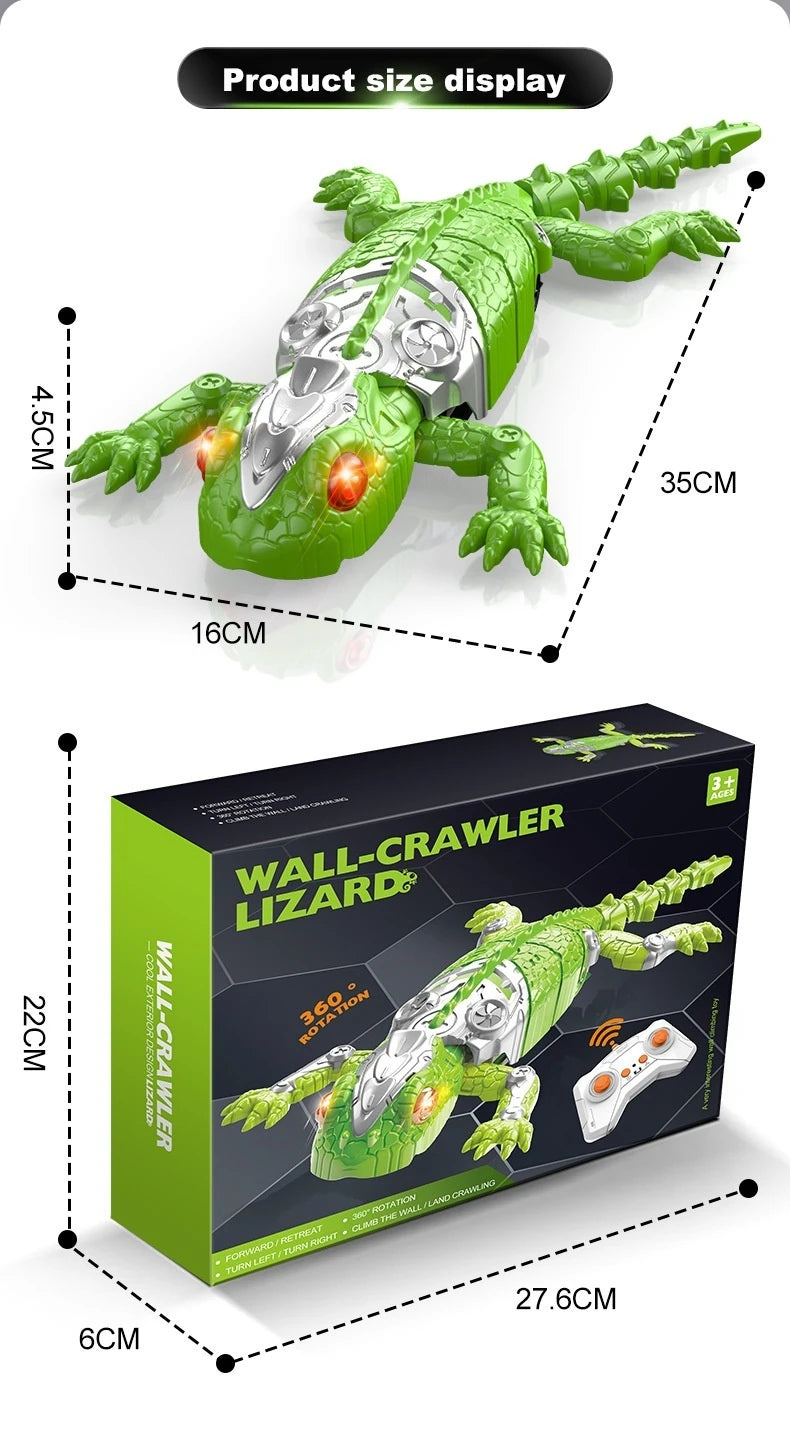 RC Biomimetic Wall Climbing Toy Electric Simulation Lizard Gecko Spider Cockroach Mechanical Animal Remote Control 360 Rotation