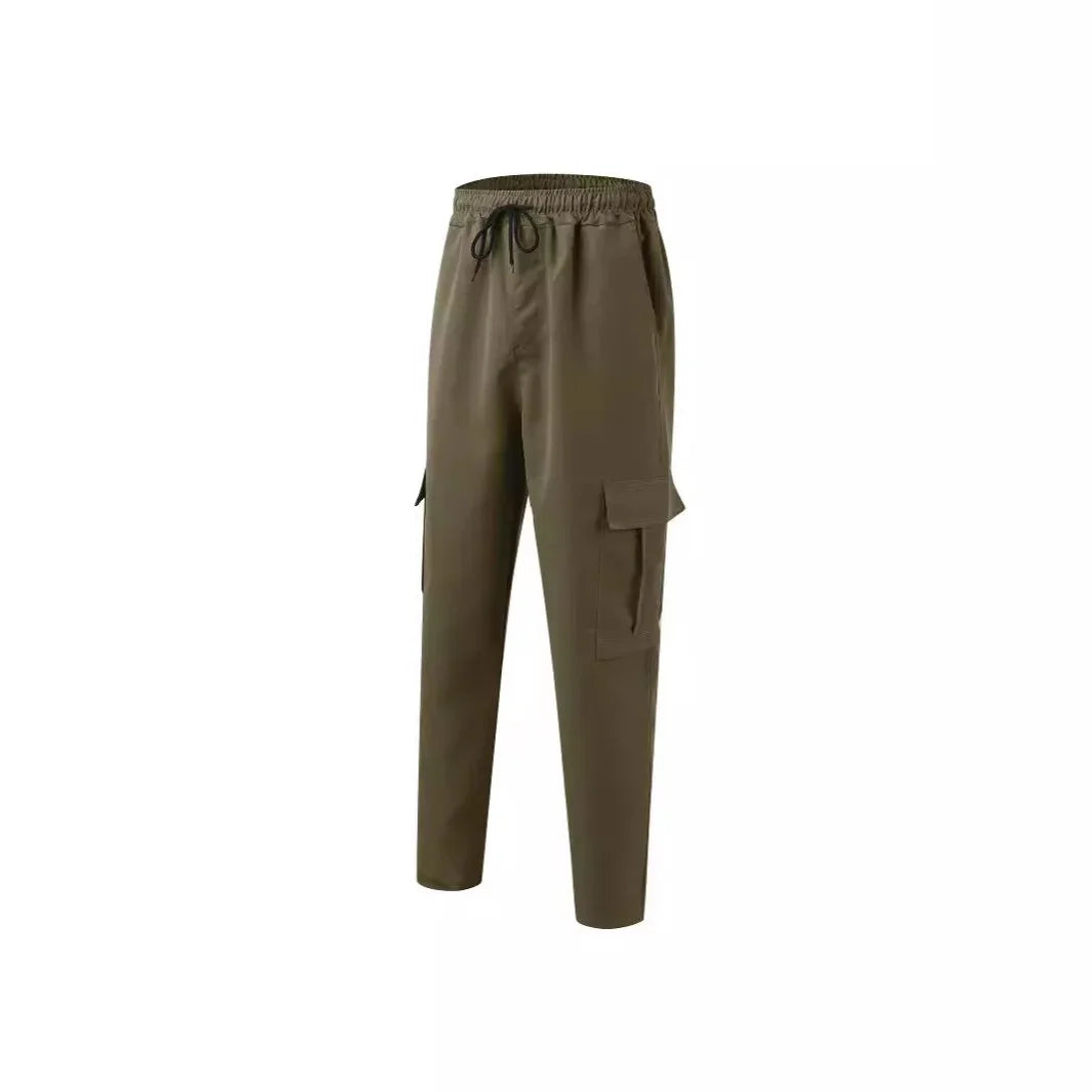 New Style Amazon Men's Cargo Pants Loose Straight Leg Casual Sports Trousers Working Men's Pocket Pants European And American